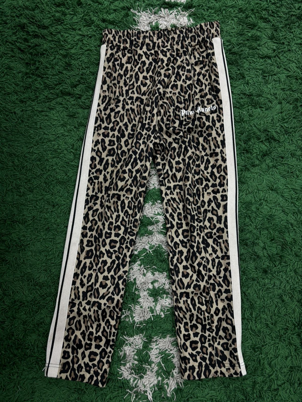 image of Palm Angels Cheetah Pants Medium, Men's (Size 32)