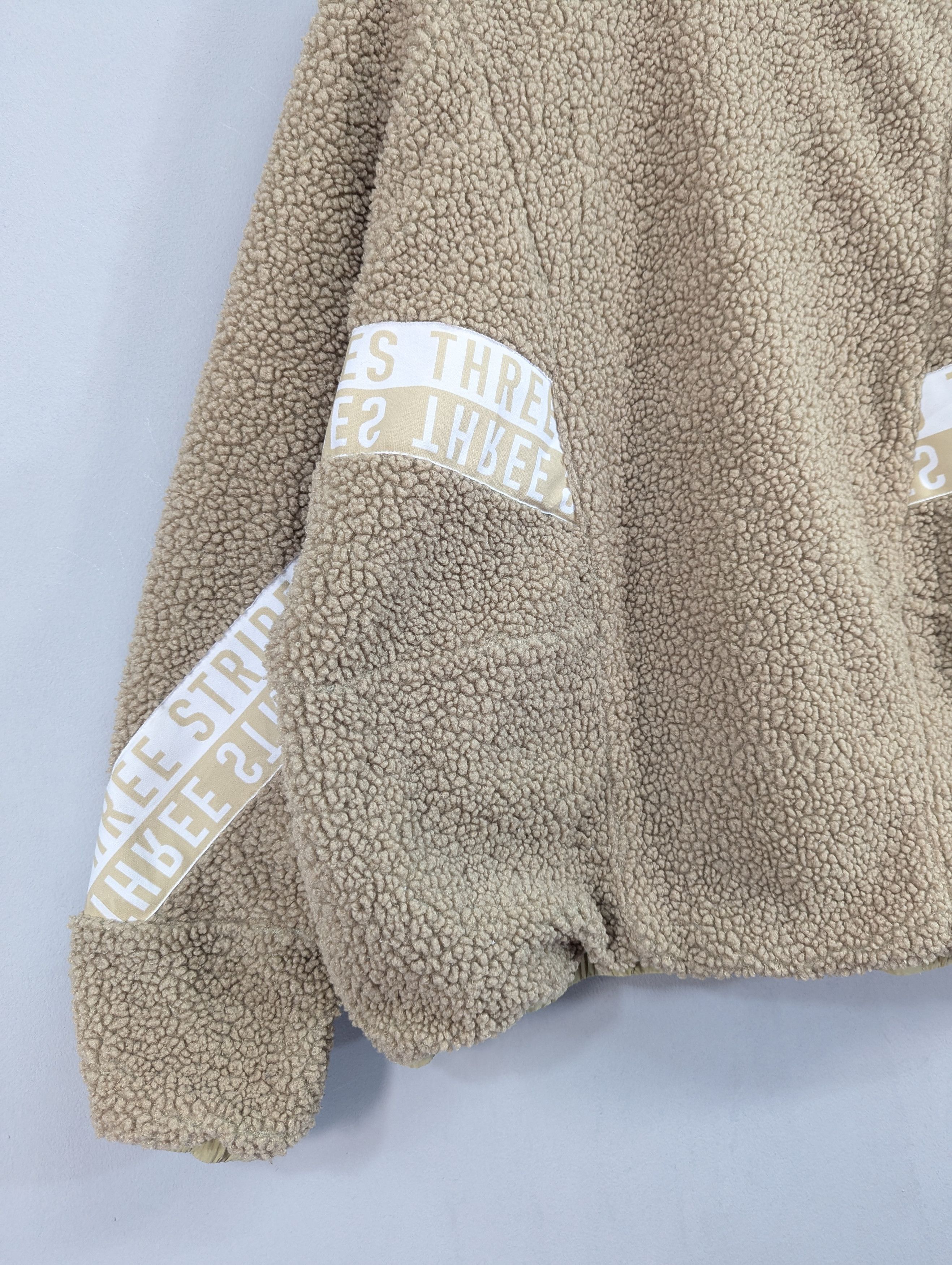 Adidas Adidas Three Stripes Boa Sherpa Fleece Jacket Size US XXL / EU 58 / 5 - 14 Thumbnail