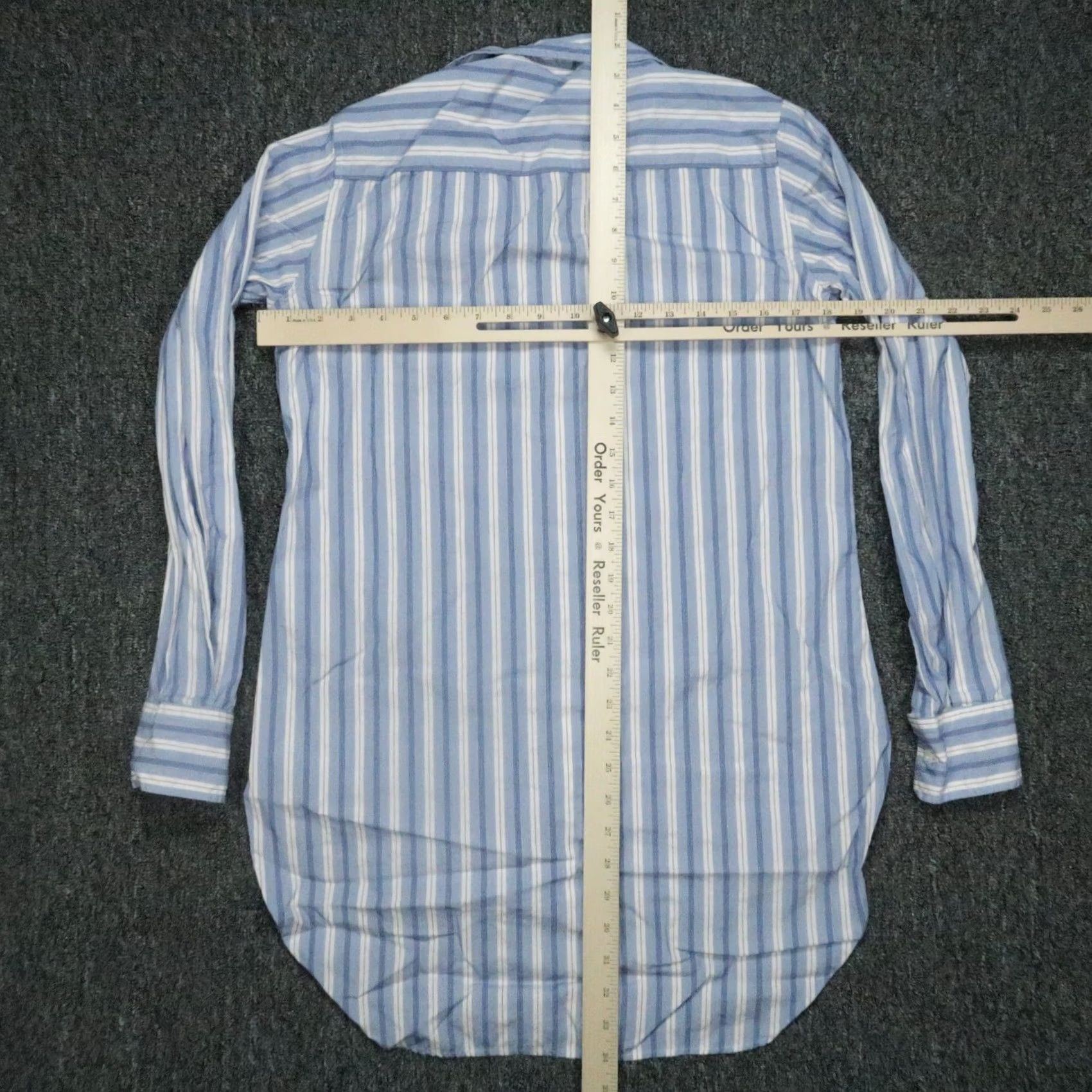 Frank & Eileen Frank & Eileen Shirt Womens XS Blue Stripe Long Sleeve Button Up VINTAGE? No, not vintage. Size XS / US 0-2 / IT 36-38 - 5 Thumbnail