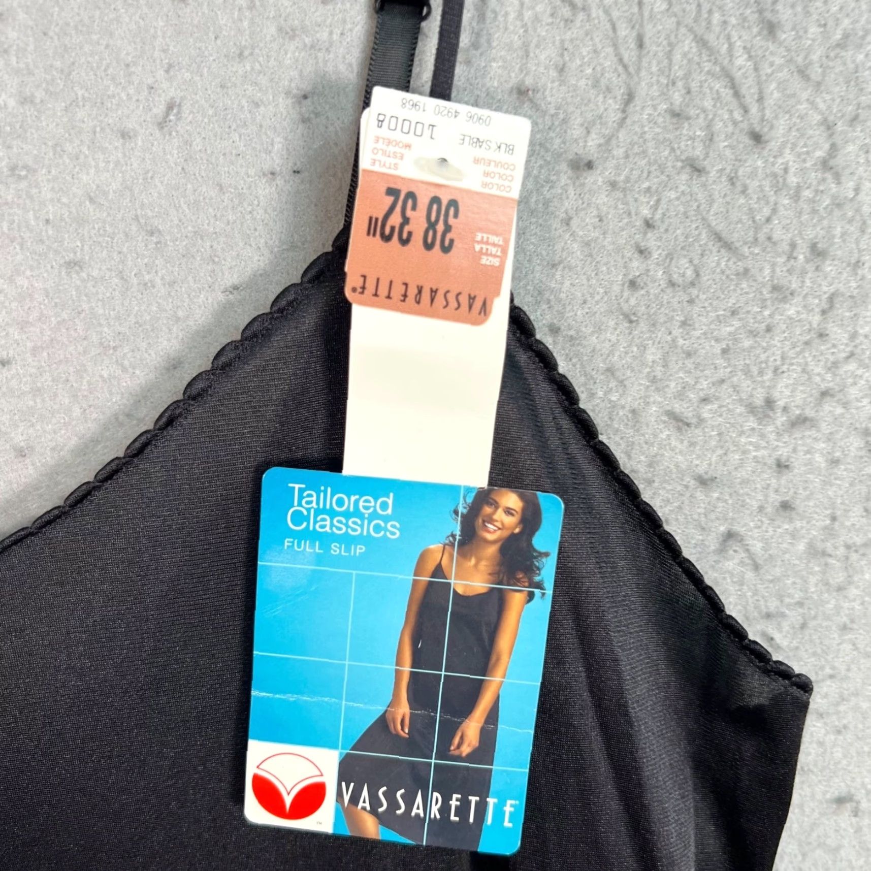 Vintage VINTAGE Vassarette Slip Dress Black 32 Adult Womens Nylon Eveningwear 1990s New with Tags Adjustable Straps Mens? Womens? Size XXS / US 00 / IT 34 - 5 Thumbnail