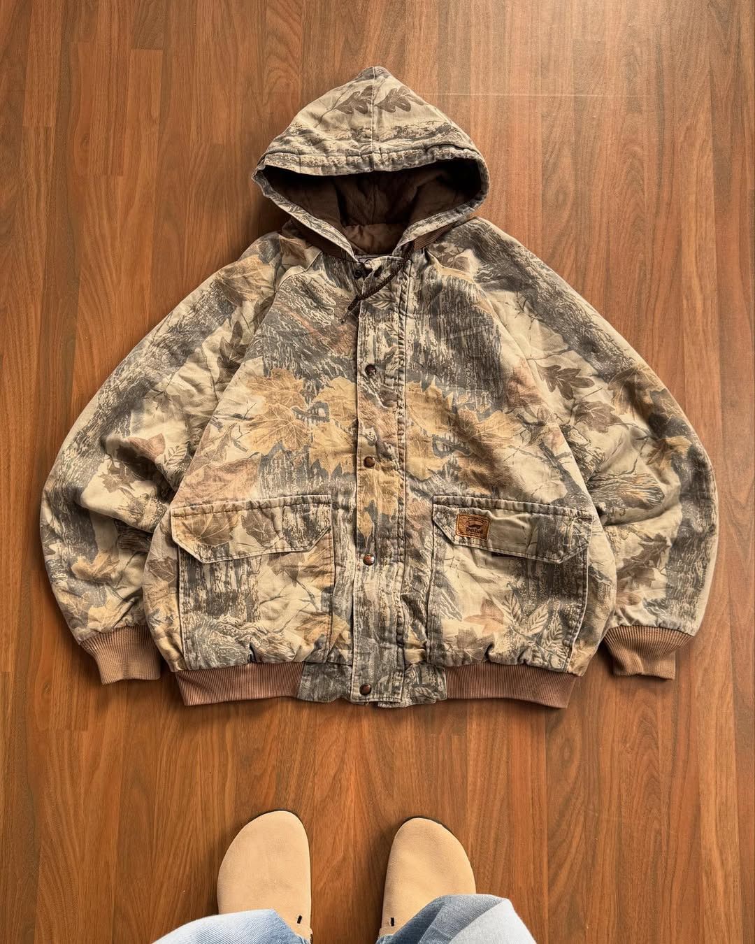 Mossy Oaks × Vintage Vintage RealTree DUXBAK Camp Hooded Jacket Size US XL / EU 56 / 4 - 3 Thumbnail