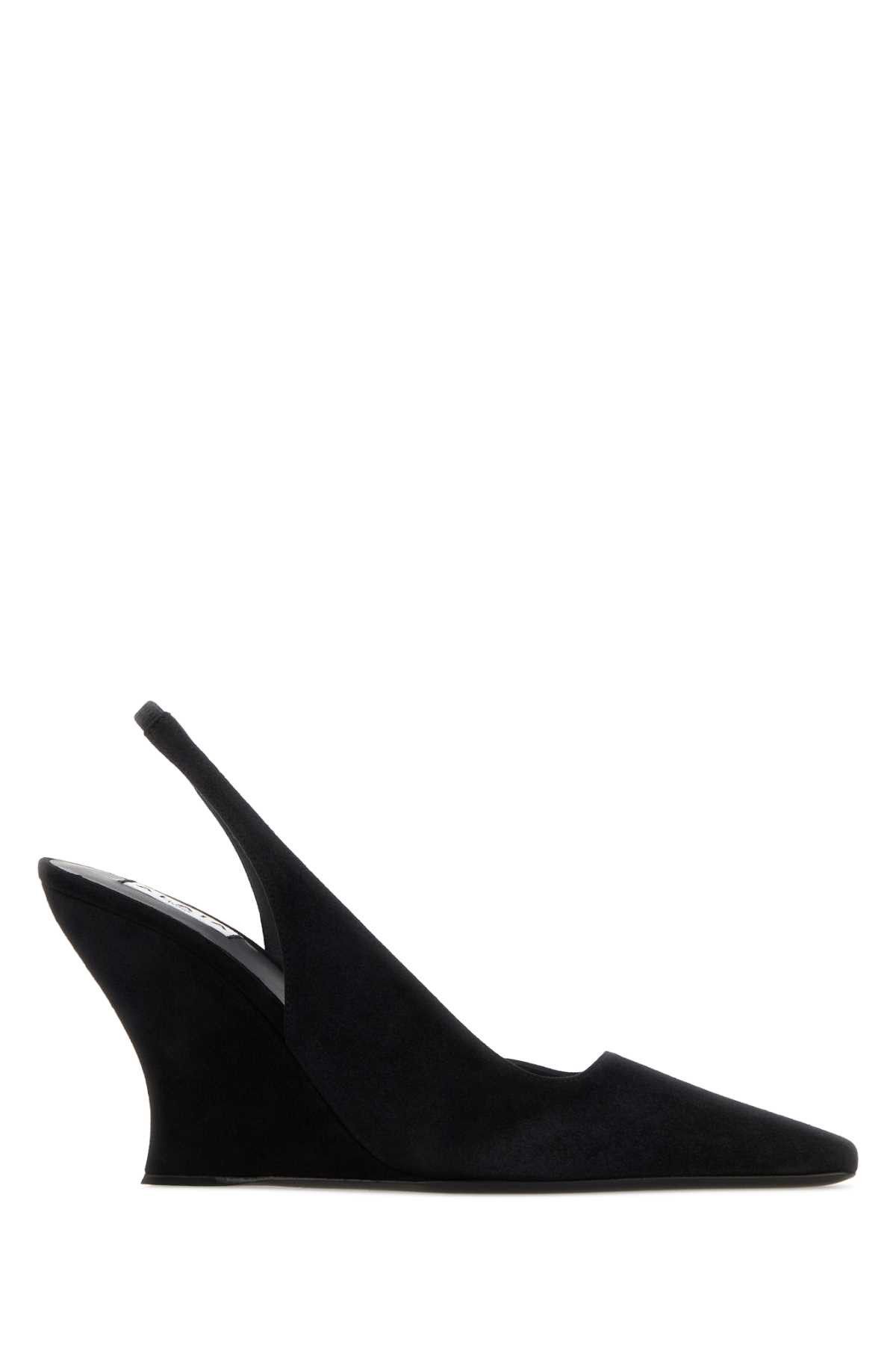 Alaia Black Suede Wave Pumps Size US 9 / IT 39 - 1 Thumbnail