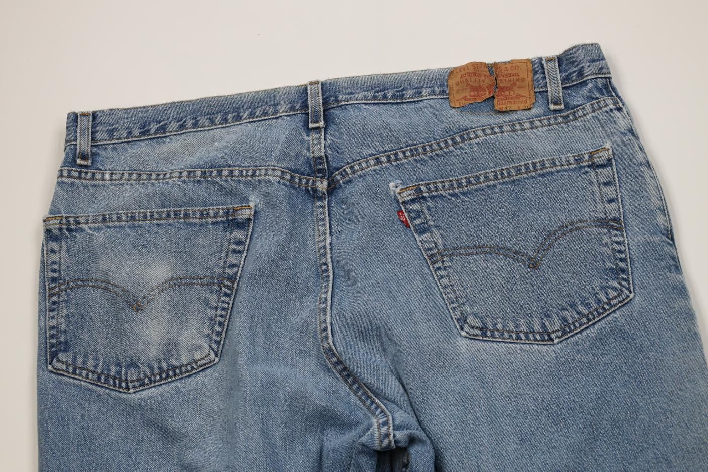 Levi's Vintage 90s Levis 550 Relaxed Fit Denim Jeans Blue Size US 42 / EU 58 - 13 Thumbnail