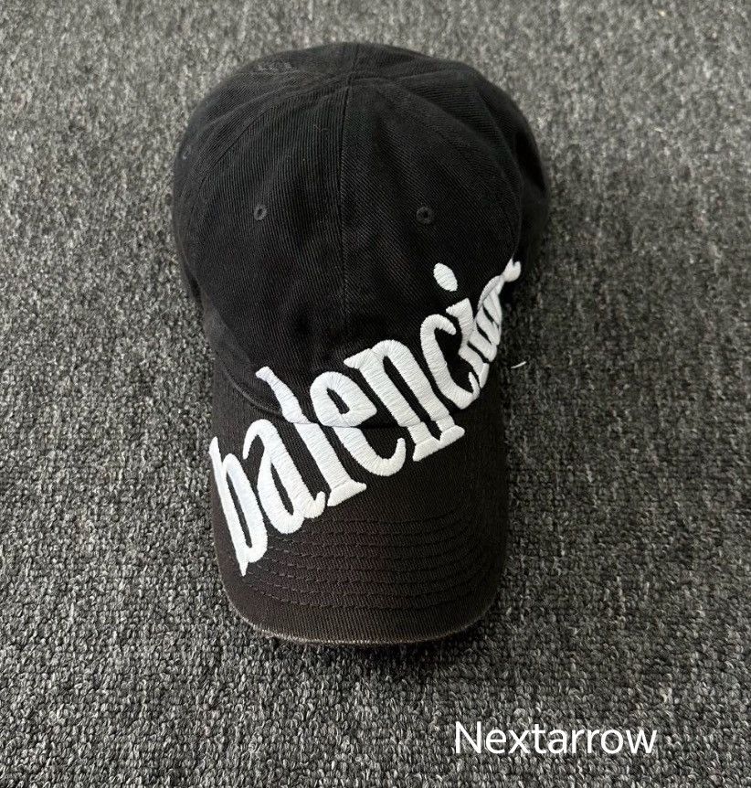 Balenciaga BALENCIAGA Embroidered Logo Curved brimmed Bas2412-Nextarrow Size 40 - 2 Thumbnail