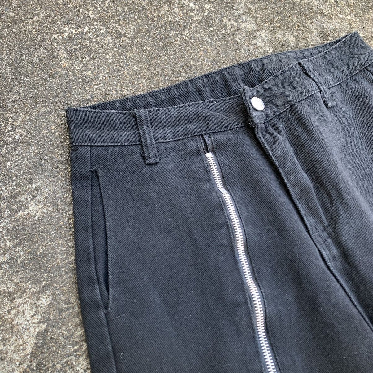 Japanese Brand MULTIZIPPER FLARE DENIM PANTS RICK OWENS STYLE Size US 30 / EU 46 - 4 Thumbnail