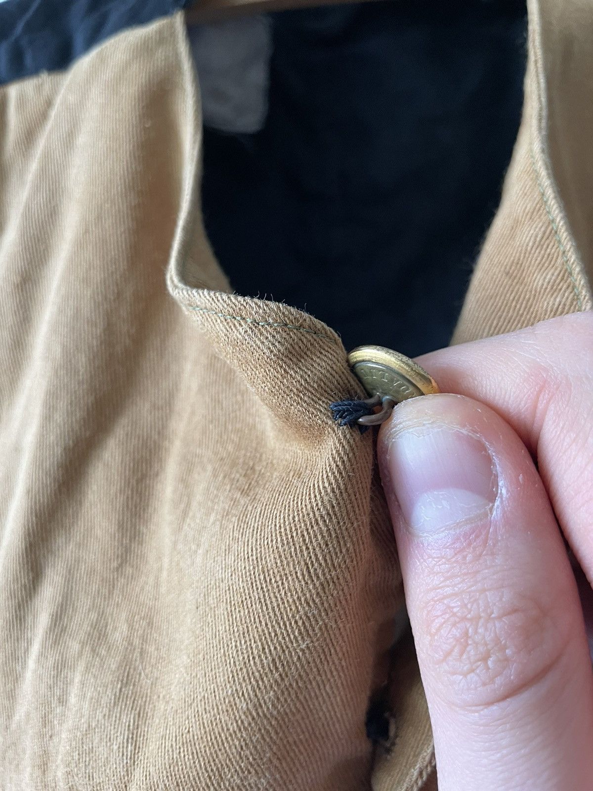 Vintage Vintage 1920’s Extremely Rare Archival Vest Size 40S - 3 Thumbnail