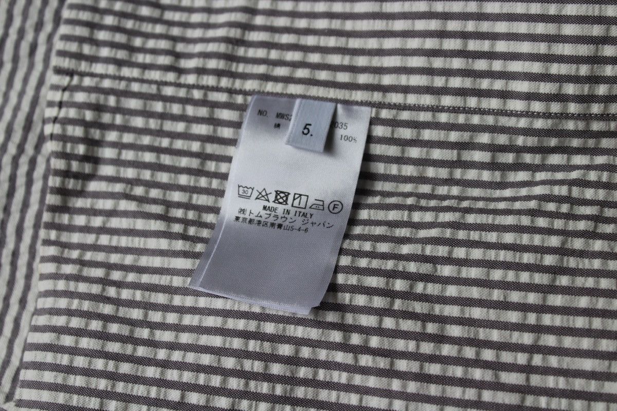 Thom Browne Thom Browne Short Sleeve Seersucker Shirt Size US XL / EU 56 / 4 - 5 Thumbnail
