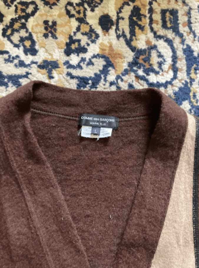Comme des Garcons × Japanese Brand × Junya Watanabe Comme Des Garcons Cargian Jumper Knit Sweater Pullove EX0059 Size US L / EU 52-54 / 3 - 7 Thumbnail