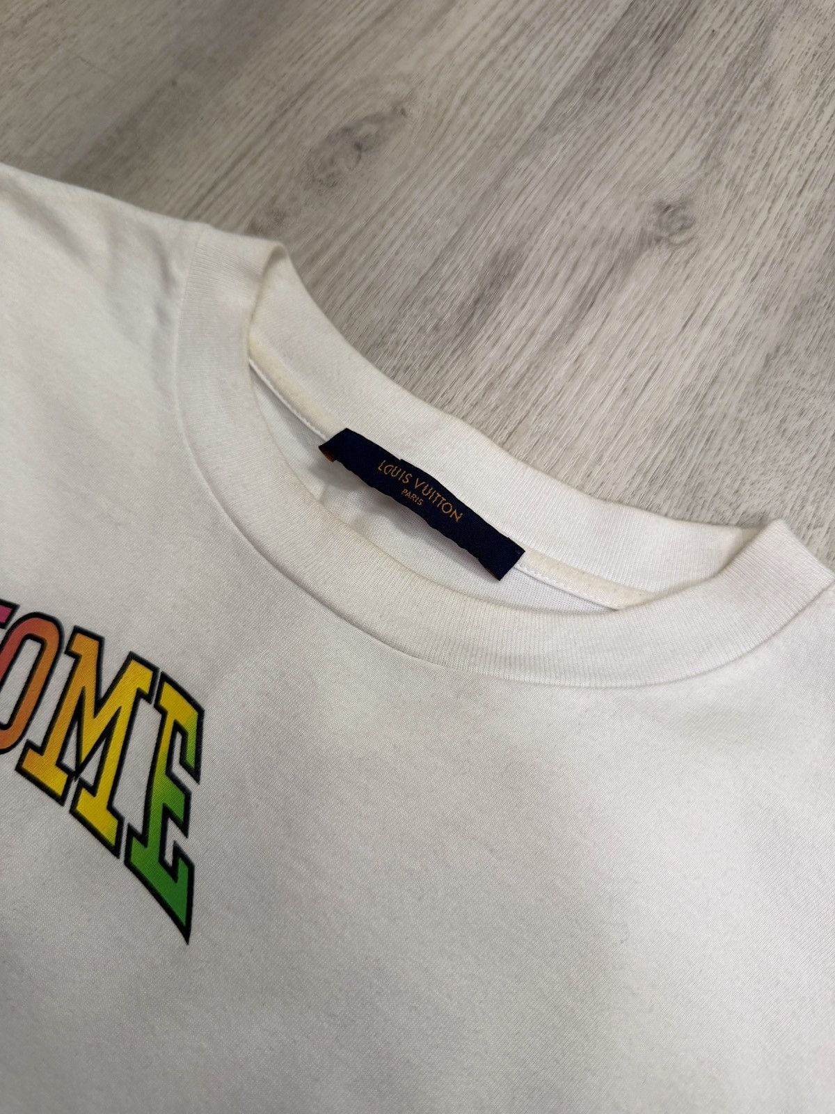 Louis Vuitton Louis Vuitton White Not Home Print Cotton Plain Rainbow Size US XS / EU 42 / 0 - 3 Thumbnail