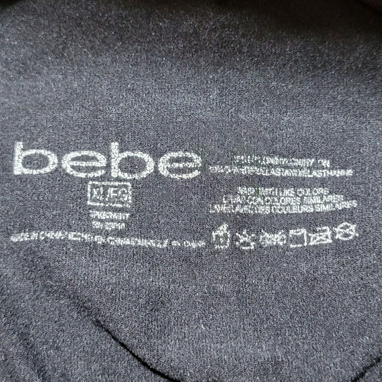 Bebe Bebe Padded Black Sports Bra - Size XL Size ONE SIZE - 5 Thumbnail