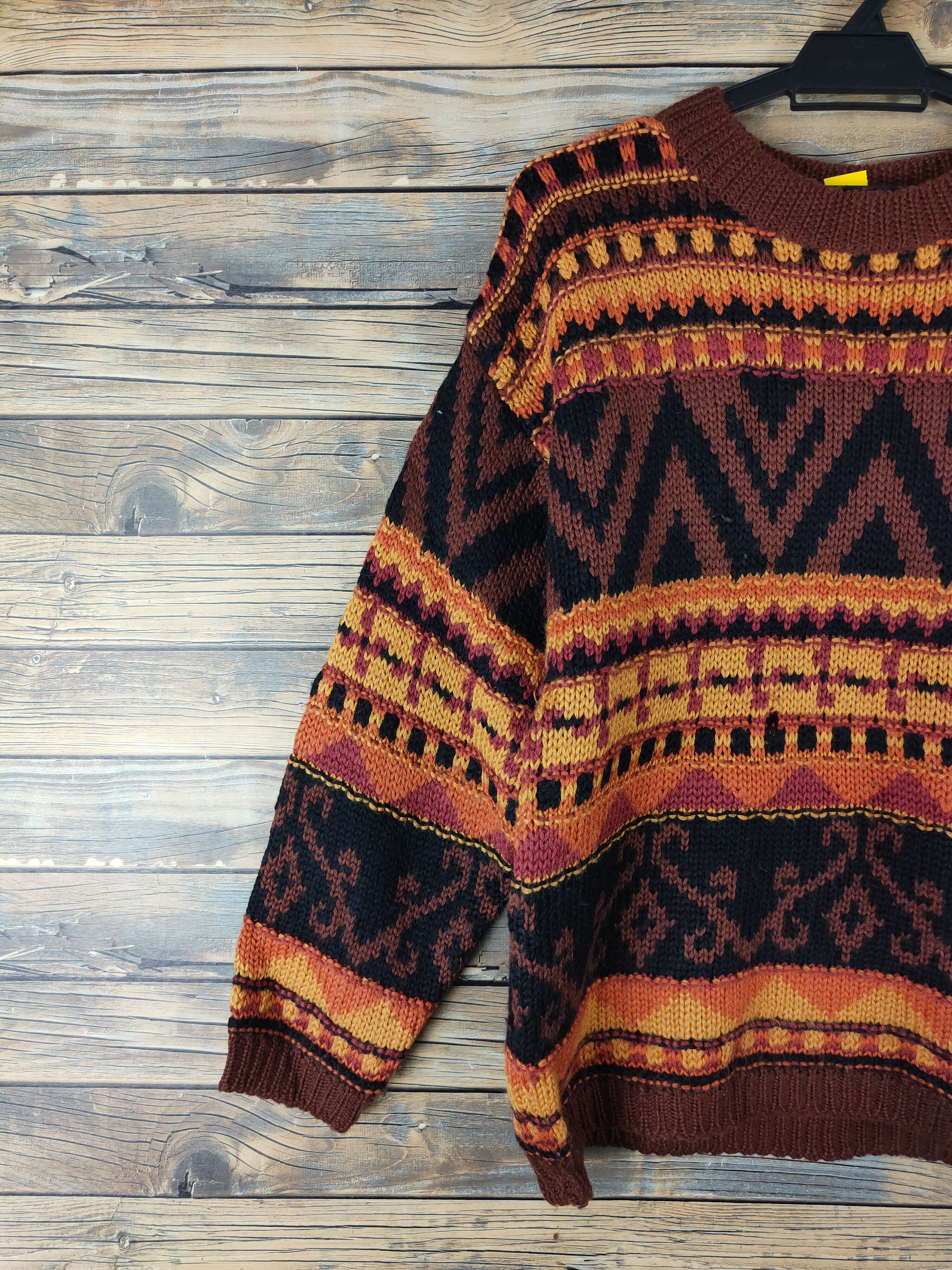 Japanese Brand Together! Brown Orange Knitwear Sweaters #W1540 Size US M / EU 48-50 / 2 - 3 Thumbnail