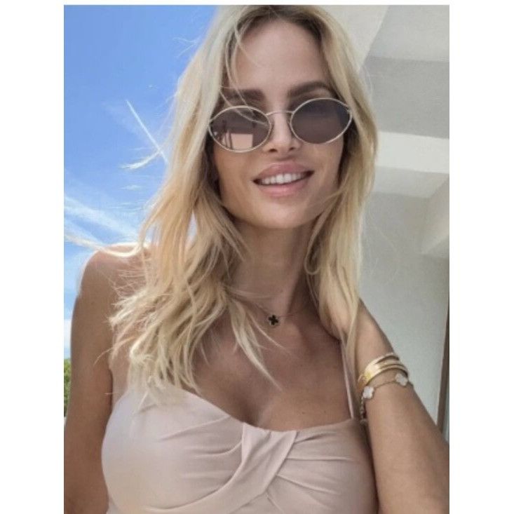 Miu Miu NEW MIU MIU SMU 52Y ZVN20F OVAL WOMEN SUNGLASSES MU52YS ZVN2 Size ONE SIZE - 6 Thumbnail