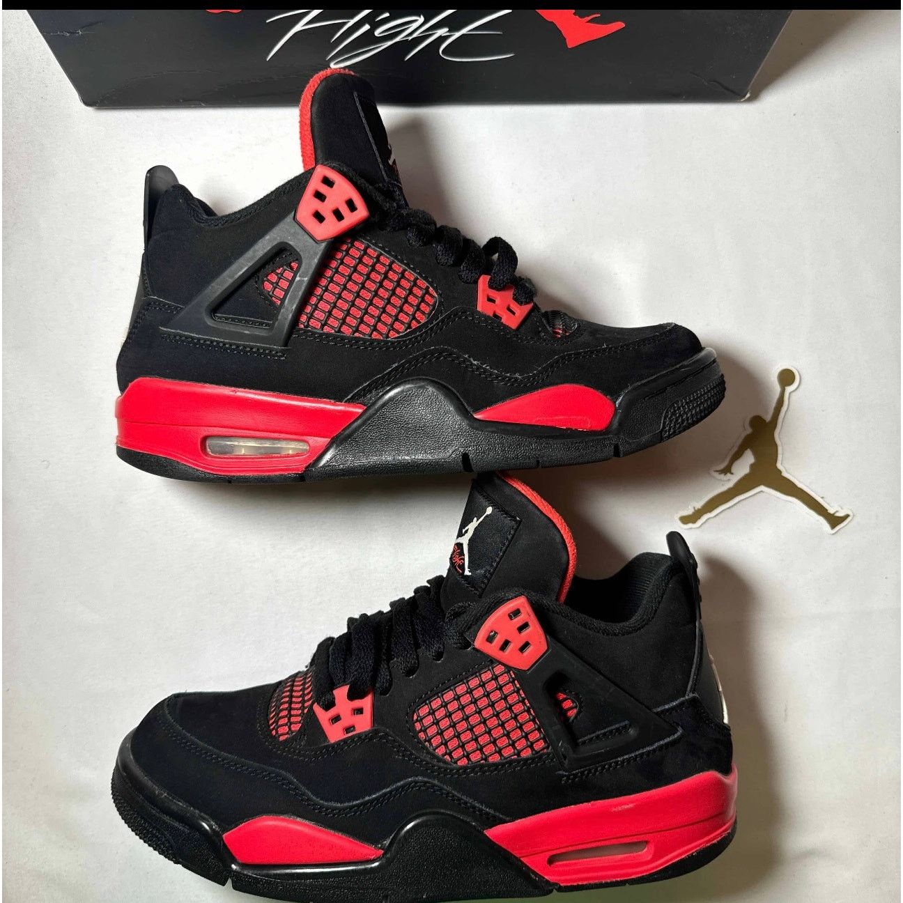 Jordan Brand × Nike Size 6 - Nike Air Jordan 4 Retro GS Red Thunder Men's Shoes Size US 6 / EU 39 - 2 Thumbnail