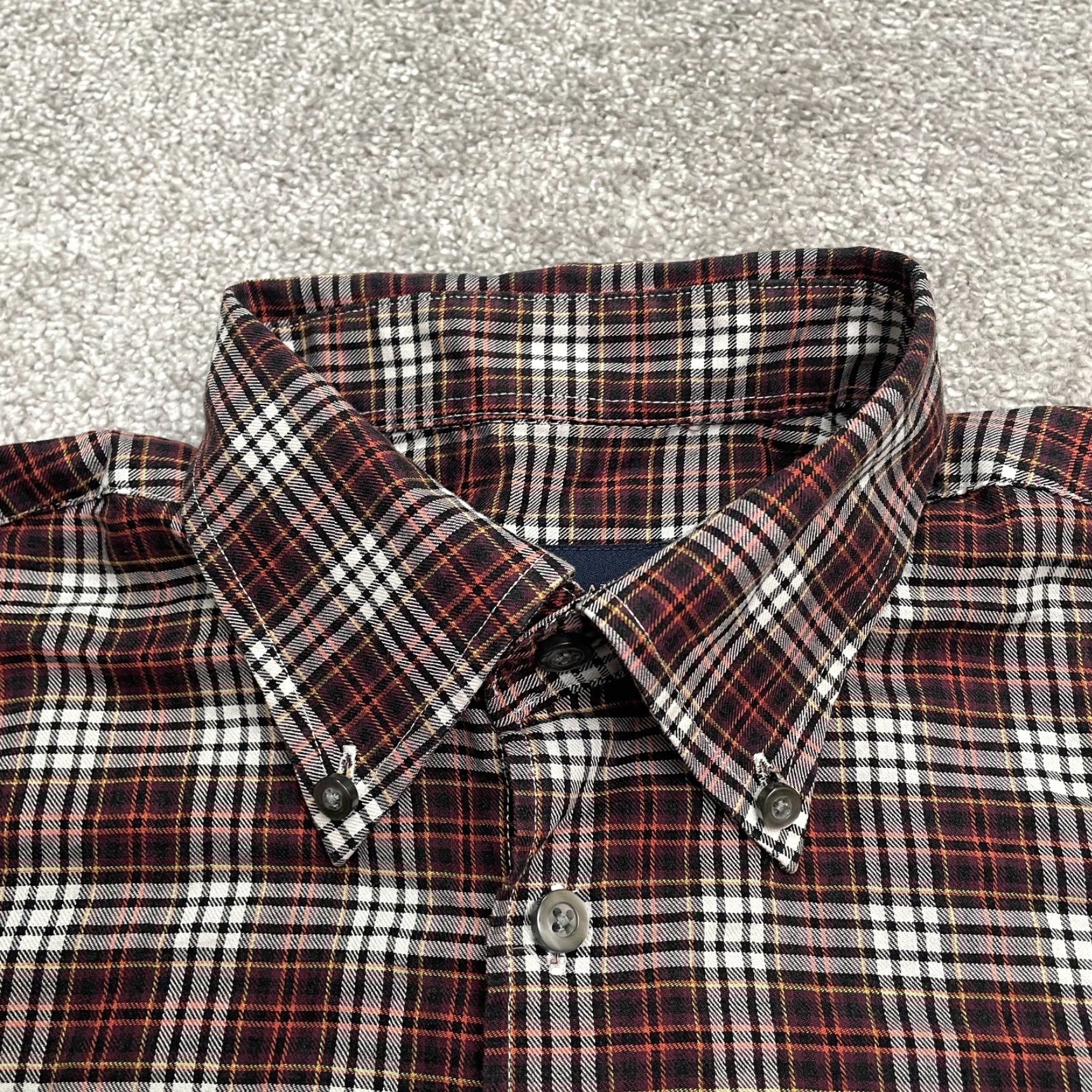 Vintage Scott Barber Button Up Shirt Mens M Multi Plaid Long Sleeve Cotton Casual Regular Size US M / EU 48-50 / 2 - 3 Thumbnail