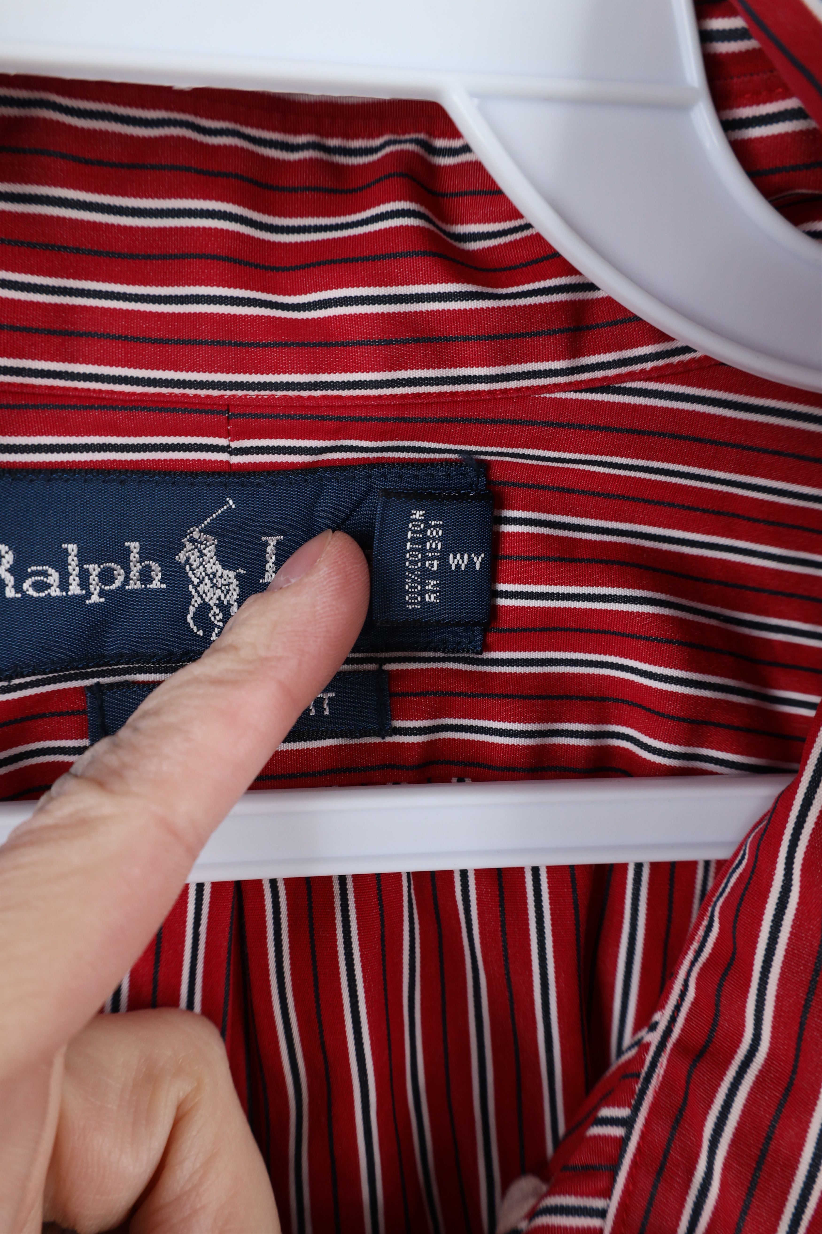 Ralph Lauren × Vintage Vintage 90s Ralph Lauren Striped Collared Button Down Shirt Size US XL / EU 56 / 4 - 6 Thumbnail