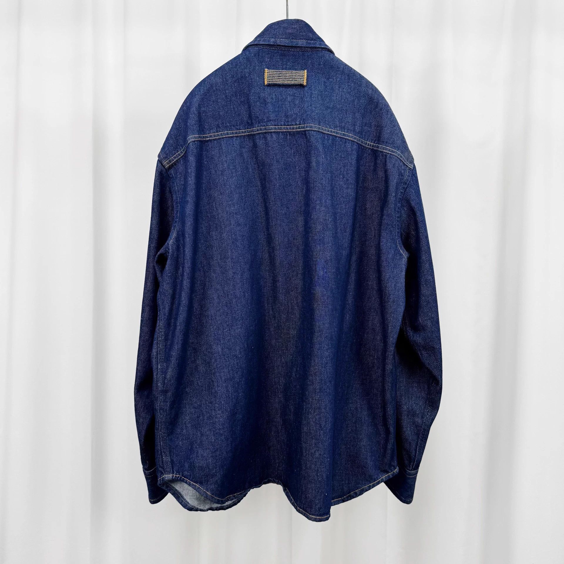 Versace Versace 25ss Denim Shacket Medusa G Buckle 48 EU New Size US M / EU 48-50 / 2 - 2 Thumbnail