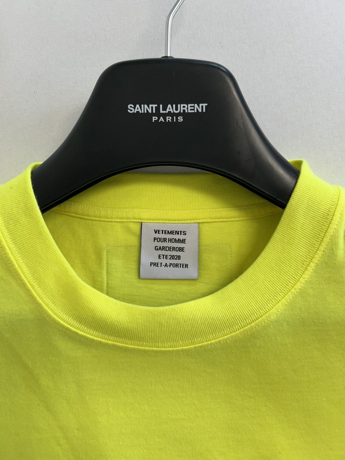 Vetements SS2020 Anarchy T-Shirt Neon Yellow Size US M / EU 48-50 / 2 - 6 Thumbnail