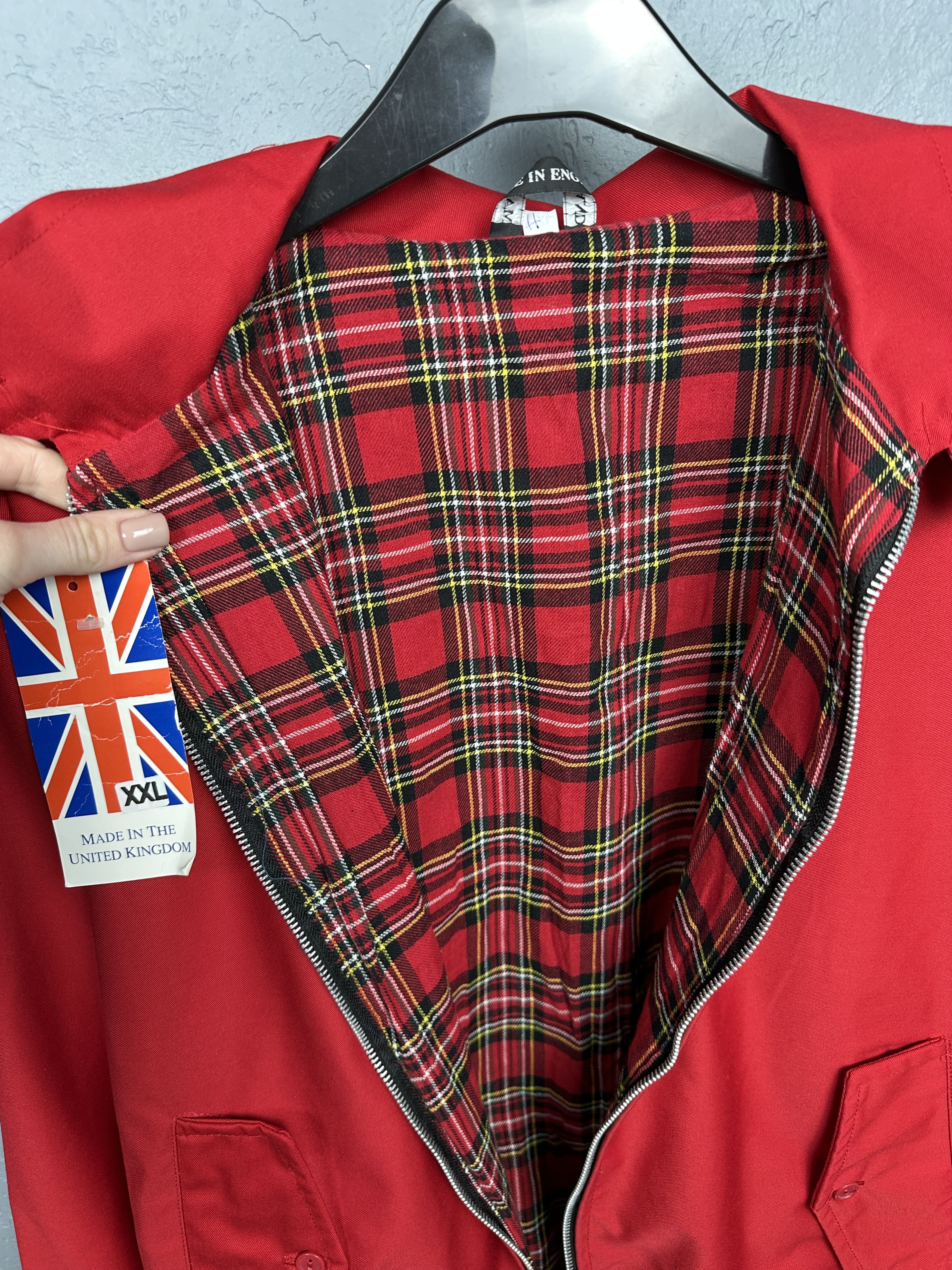 New England Outerwear × Vintage NEW Vintage England Plaid Lined Collared Bomber Jacket Size US XXL / EU 58 / 5 - 7 Thumbnail