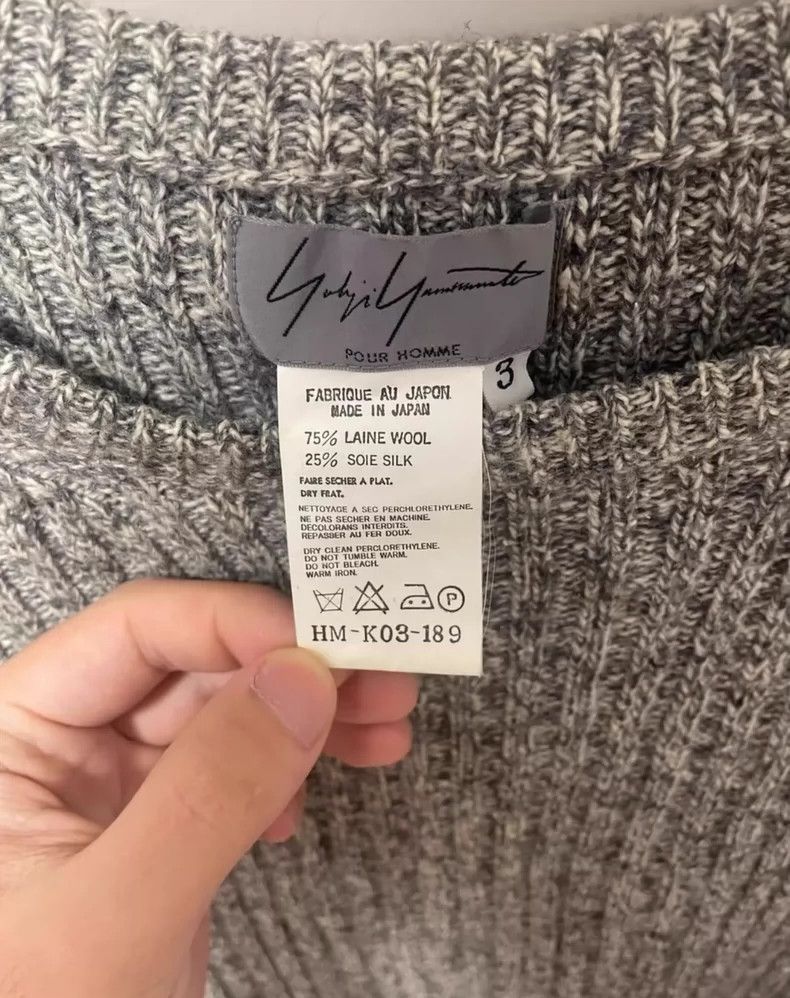 Yohji Yamamoto Yohji Yamamoto size os 02aw wool-silk-blend sweater 2502-N Size US M / EU 48-50 / 2 - 3 Thumbnail