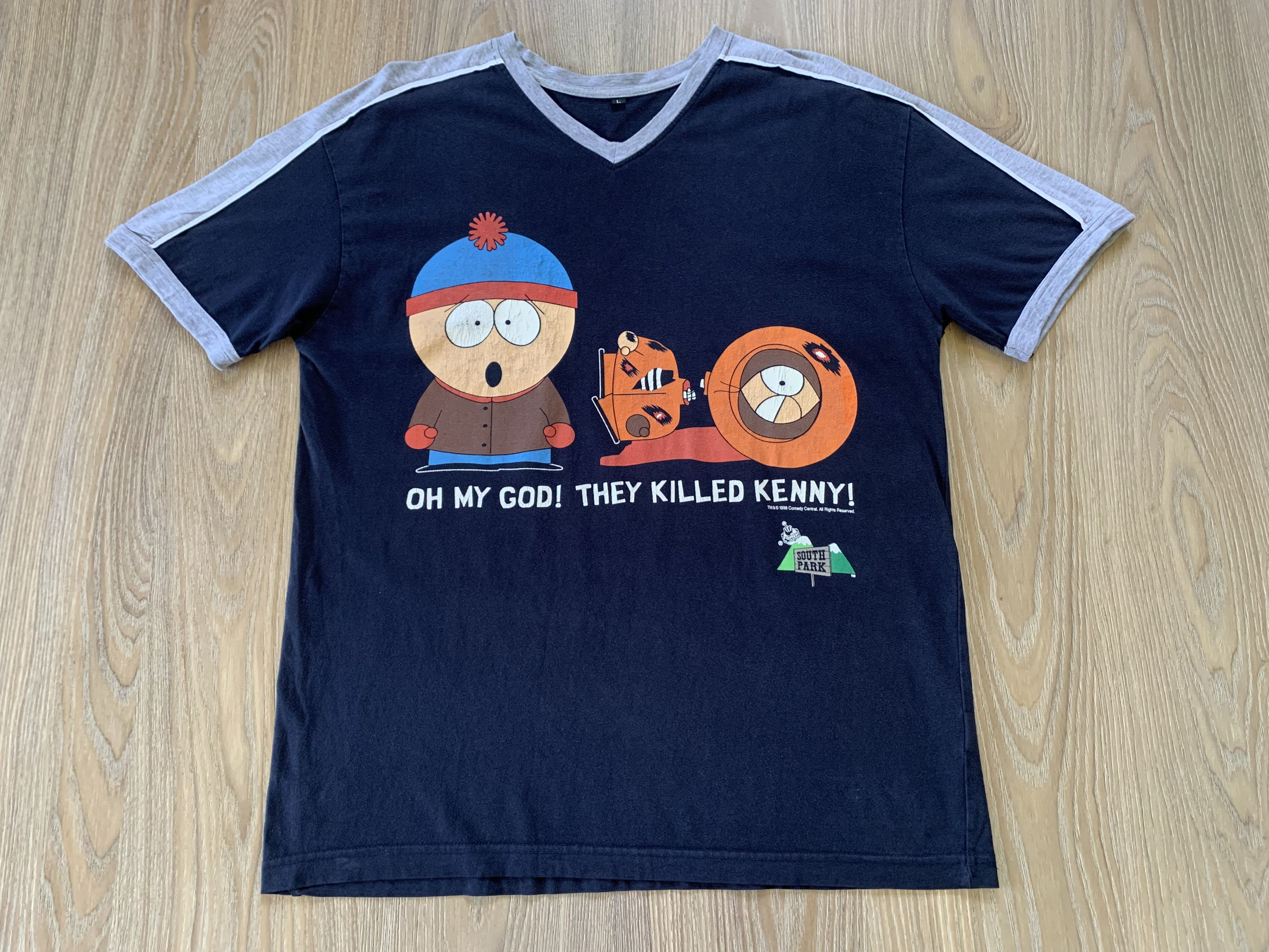 Cartoon Network South Park Who Killed Kenny Printed T-Shirt 1998 Size US L / EU 52-54 / 3 - 2 Thumbnail