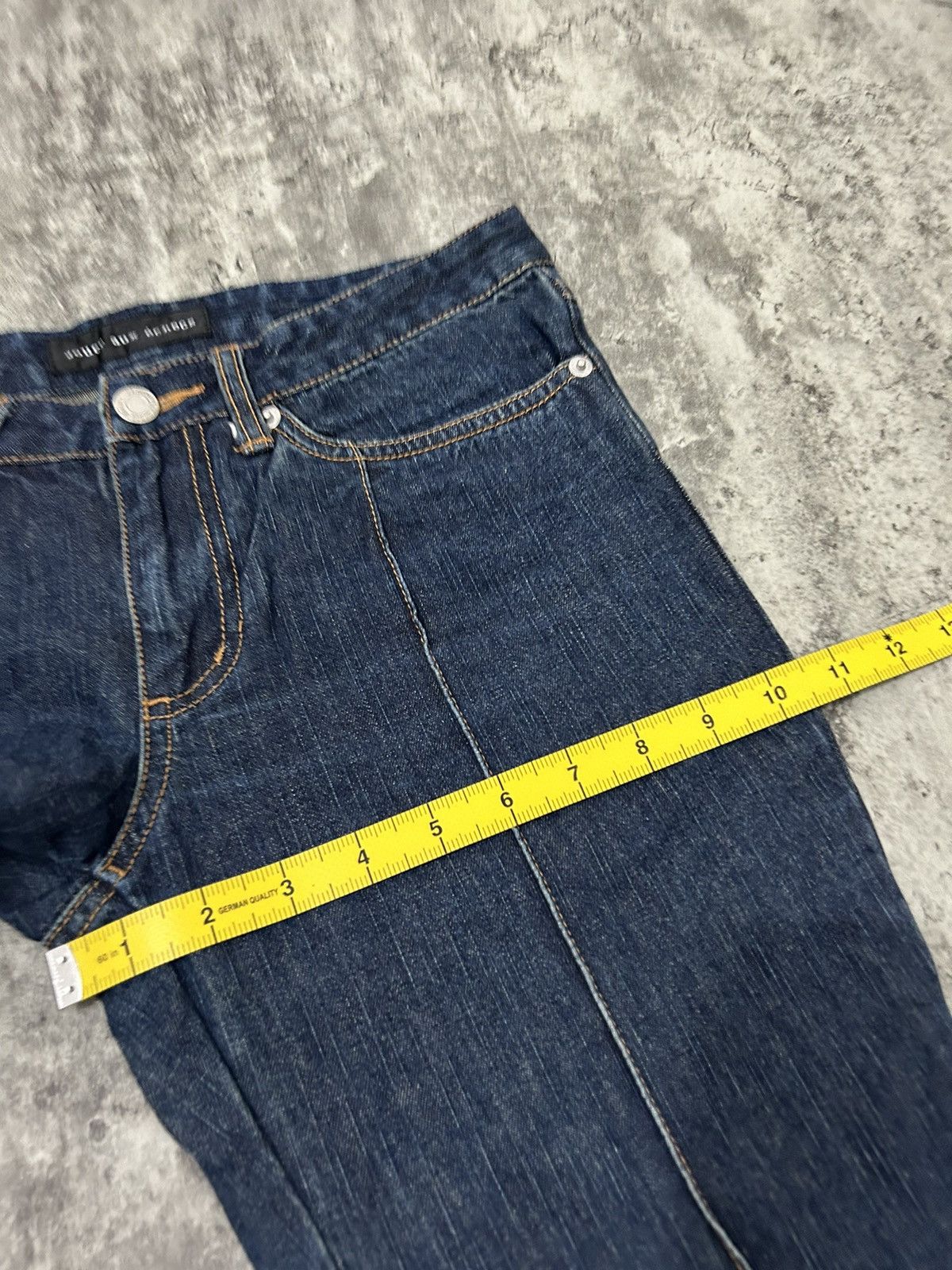 If Six Was Nine × Japanese Brand × Vintage Vintage Jouer aux echecs Flare Jeans Size 28" / US 6 / IT 42 - 13 Thumbnail