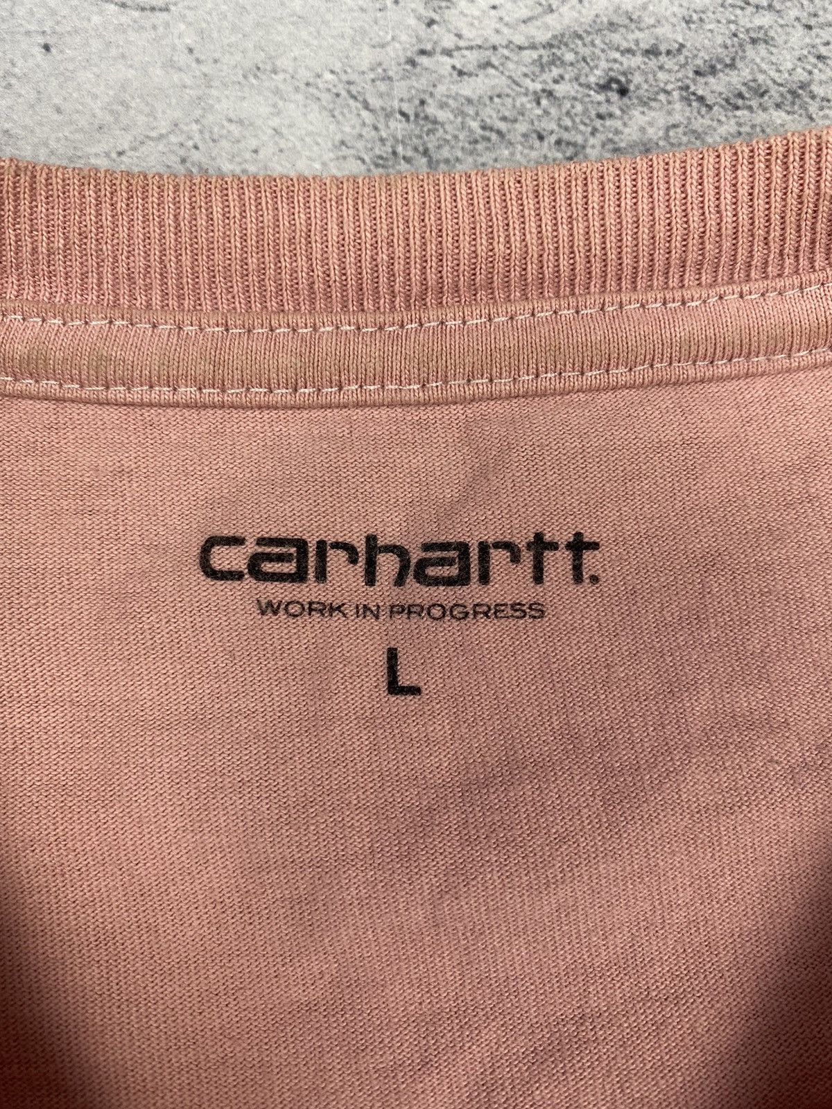 Carhartt Carhartt Work in Progress Pink T Shirt Size L Size US L / EU 52-54 / 3 - 9 Thumbnail