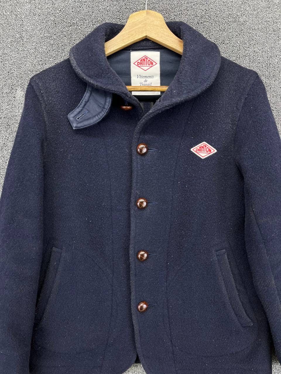 Danton Vintage Danton Rare Fleece Wool Button Up Jacket Size XS / US 0-2 / IT 36-38 - 5 Thumbnail