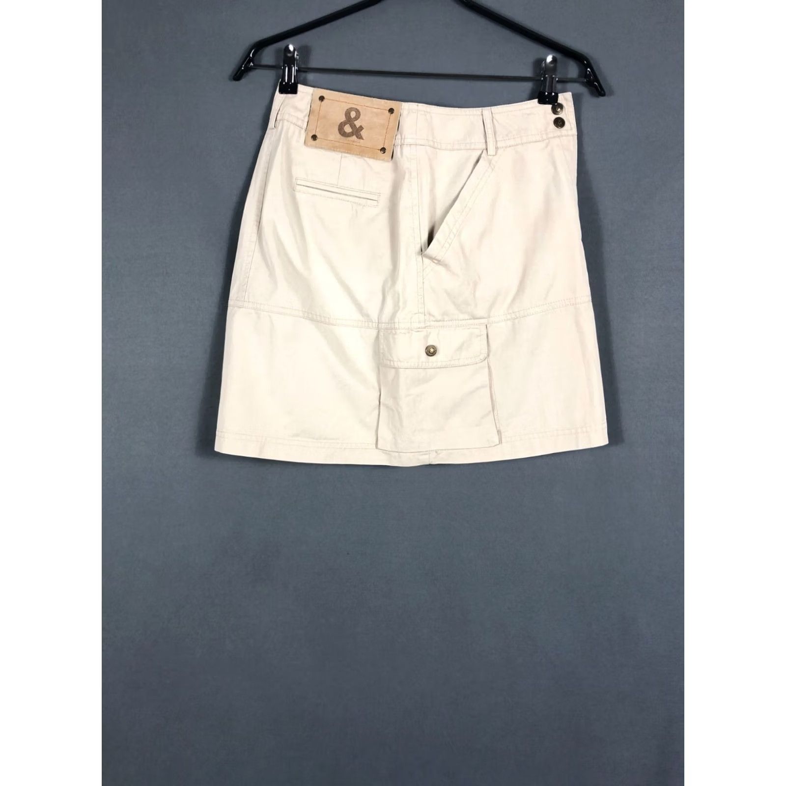 Dolce & Gabbana Dolce&Gabbana Cargo Skirt Cotton Beige Women Size 38 Skirt Short Pockets Logo Casual Style 90s? Size 26" / US 2 / IT 38 - 2 Thumbnail