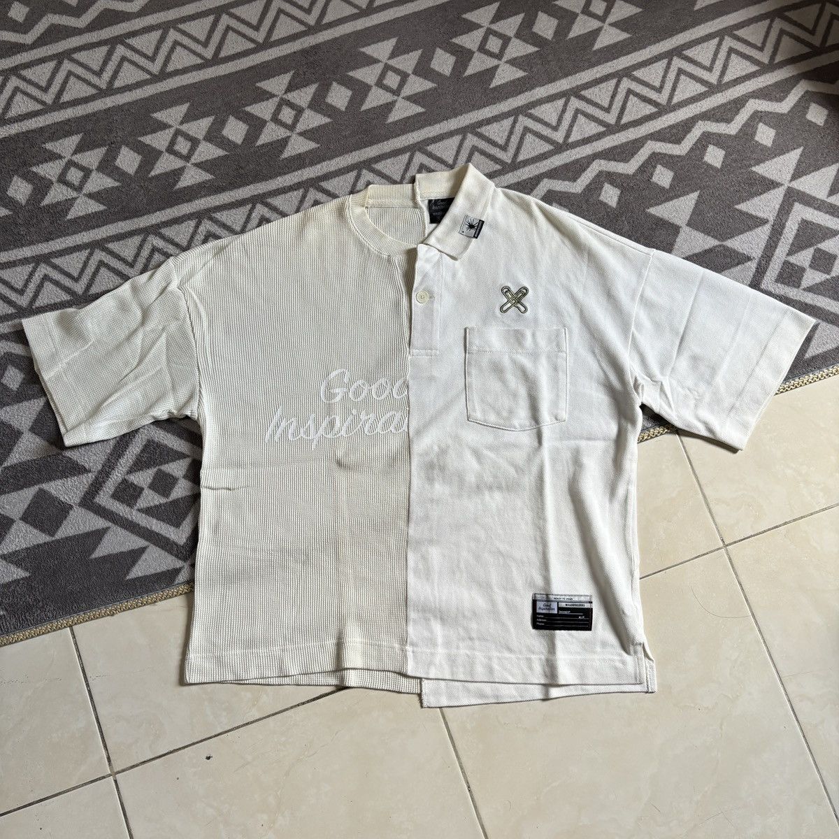 GU × Maison MIHARA YASUHIRO Maison Miharayashuiro split t-shirt Size US S / EU 44-46 / 1 - 1 Thumbnail