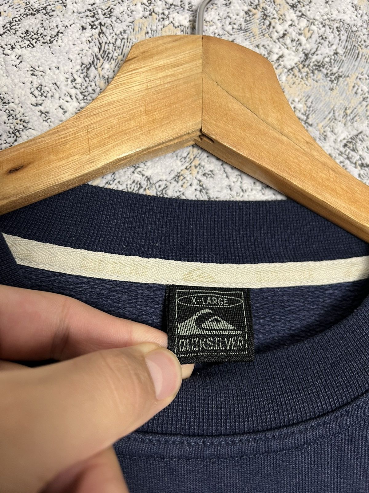 Quiksilver × Vintage Vintage Quiksilver Baggy Sweatshirt Big Center Logo Surfing Size US XL / EU 56 / 4 - 3 Thumbnail