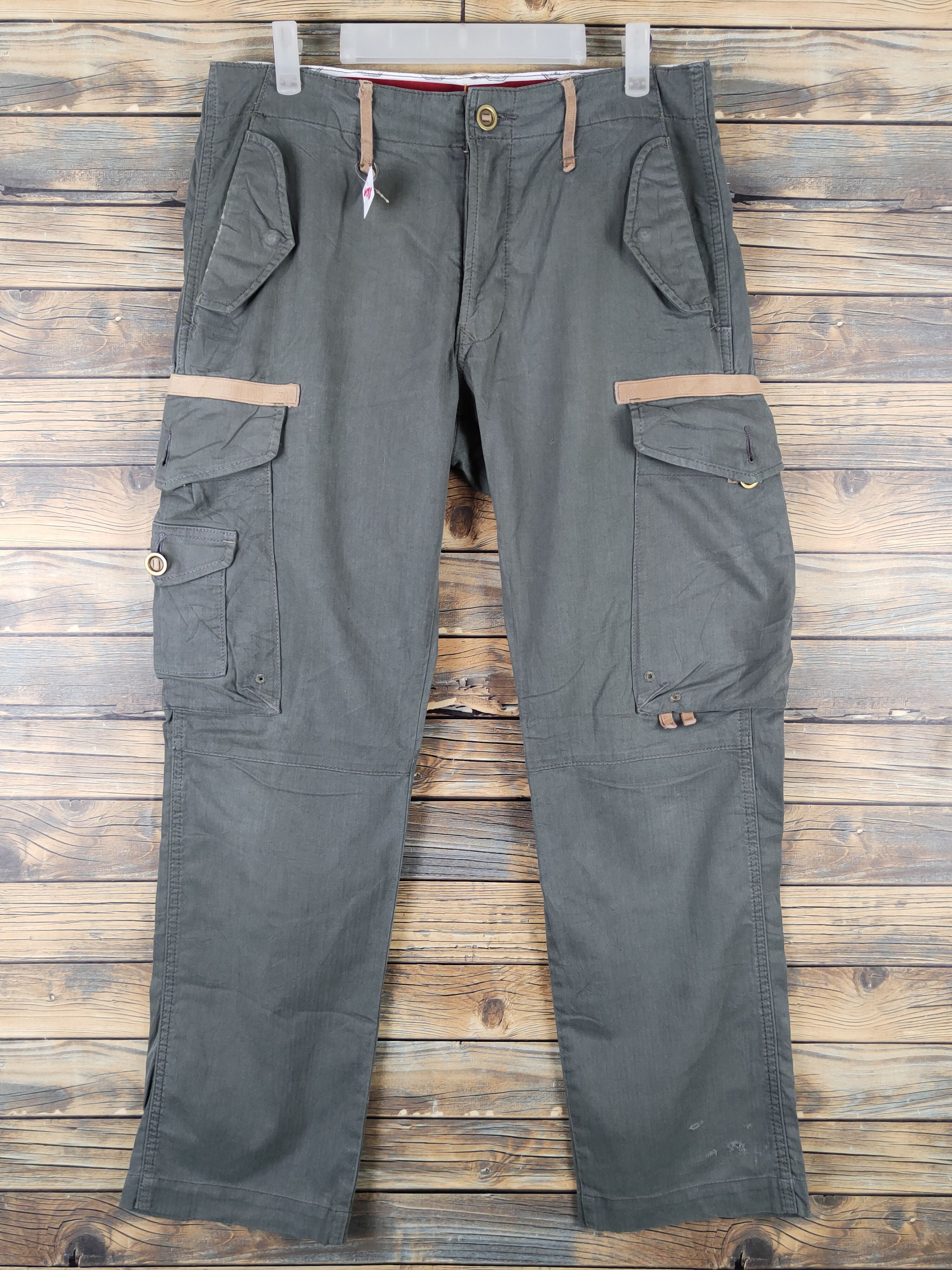 Edwin Edwin Green Multipocket Tactical Cargo Pants #W1318 Size US 31 - 1 Thumbnail