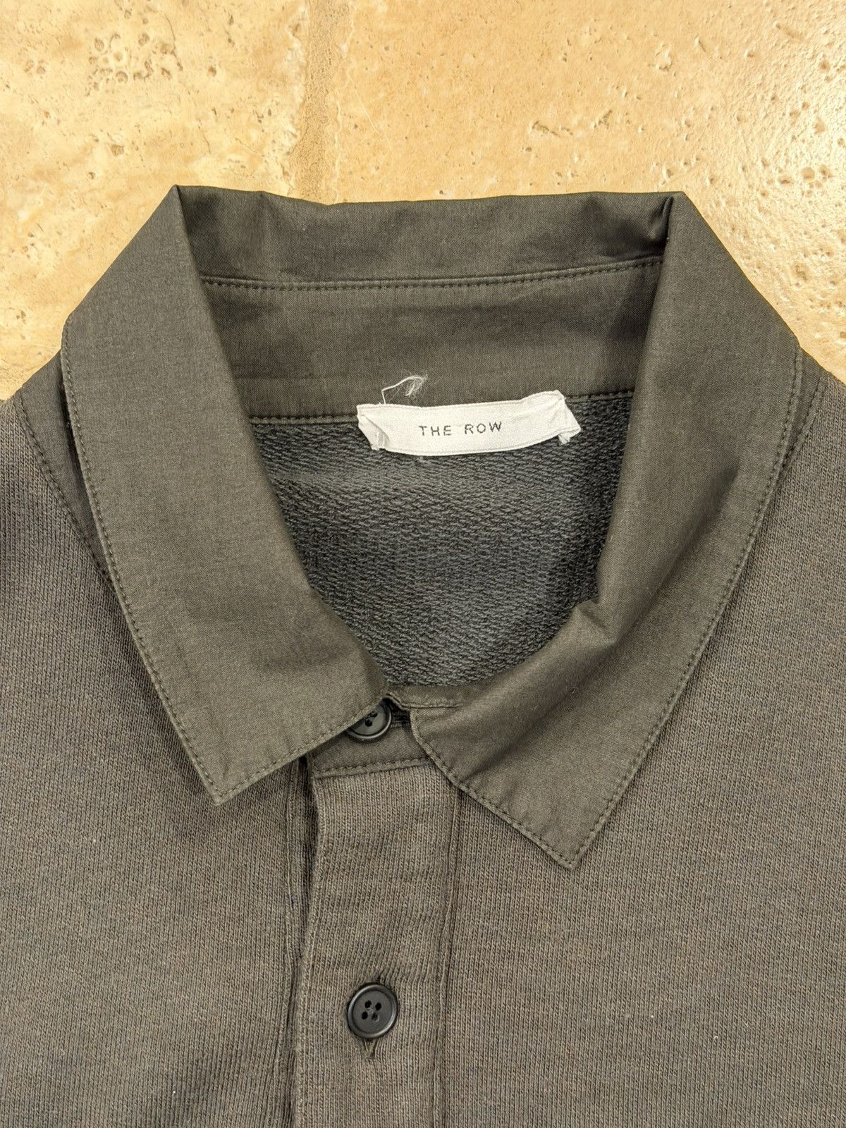 The Row The Row Green Olive Cashmere & Cotton Dende Polo Shirt Size US XL / EU 56 / 4 - 8 Thumbnail
