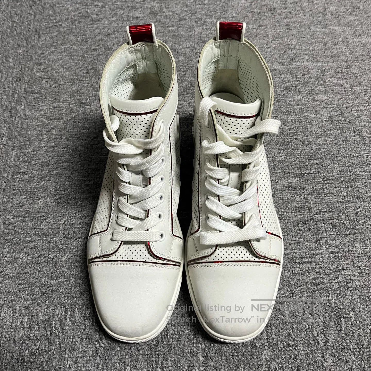 Christian Louboutin christian louboutin Leather-upholstered, calf-leather roun Size US 5.5 / IT 35.5 - 2 Thumbnail