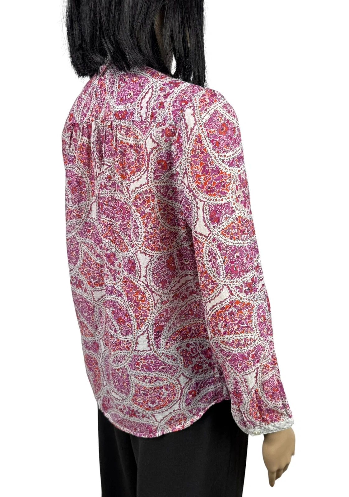 Other Brora Printed Blouse Cotton Silk size 10 Size M / US 6-8 / IT 42-44 - 7 Thumbnail