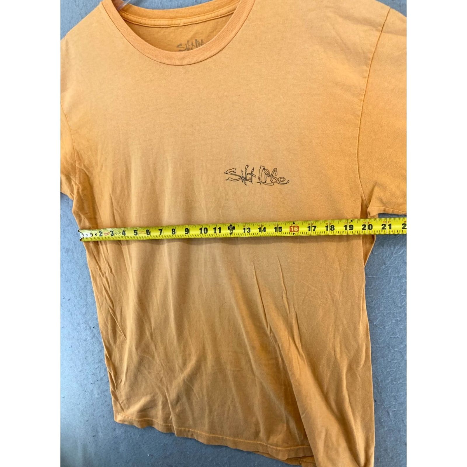 Vintage Salt Life Mens TShirt Large Yellow The Real Deal Fishing Outdoor Size US L / EU 52-54 / 3 - 2 Thumbnail