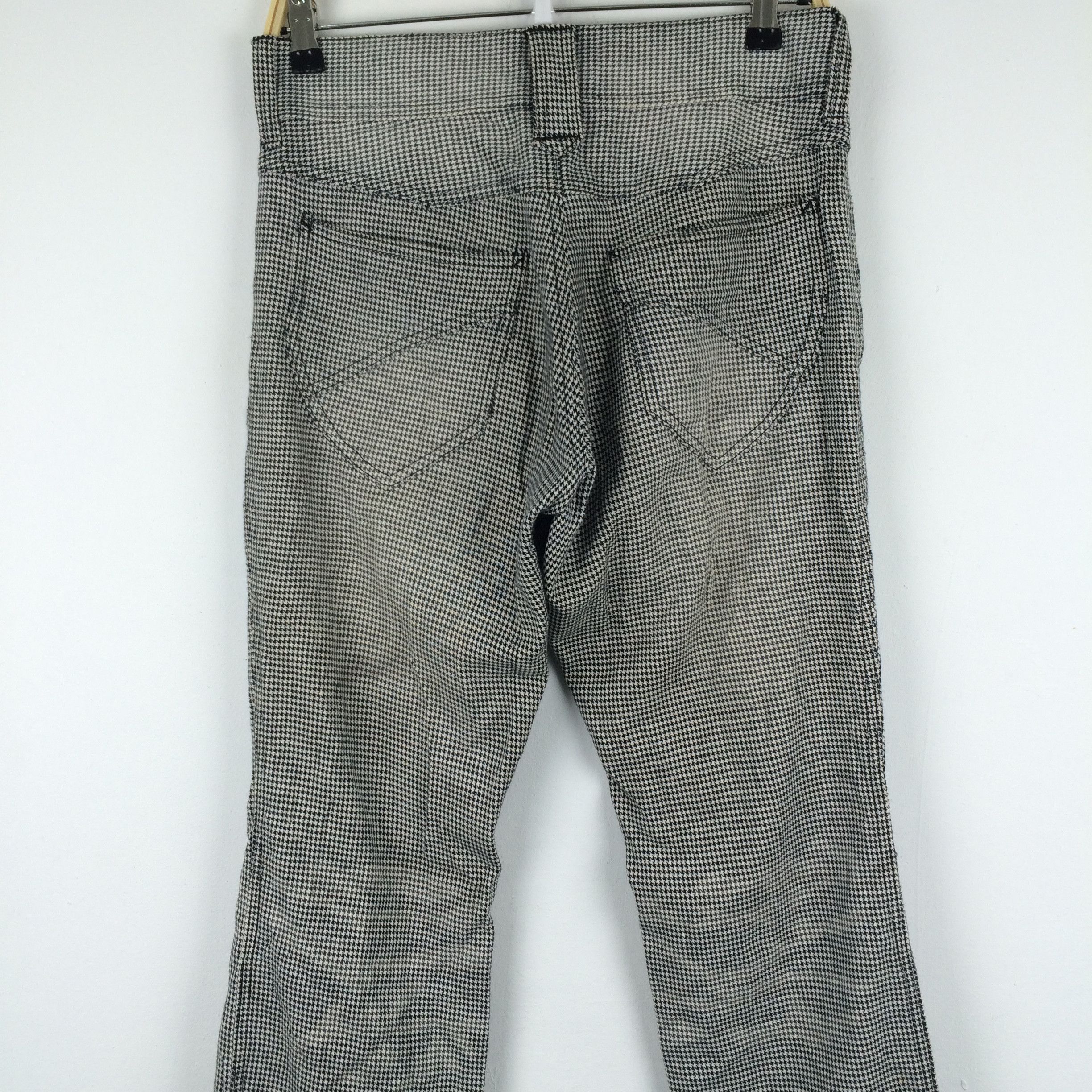 Japanese Brand × Michel Klein x7 MICHEL KLEIN HOUNDSTOOTH JAPANESE PUNK STYLE PANTS Size US 32 / EU 48 - 3 Thumbnail