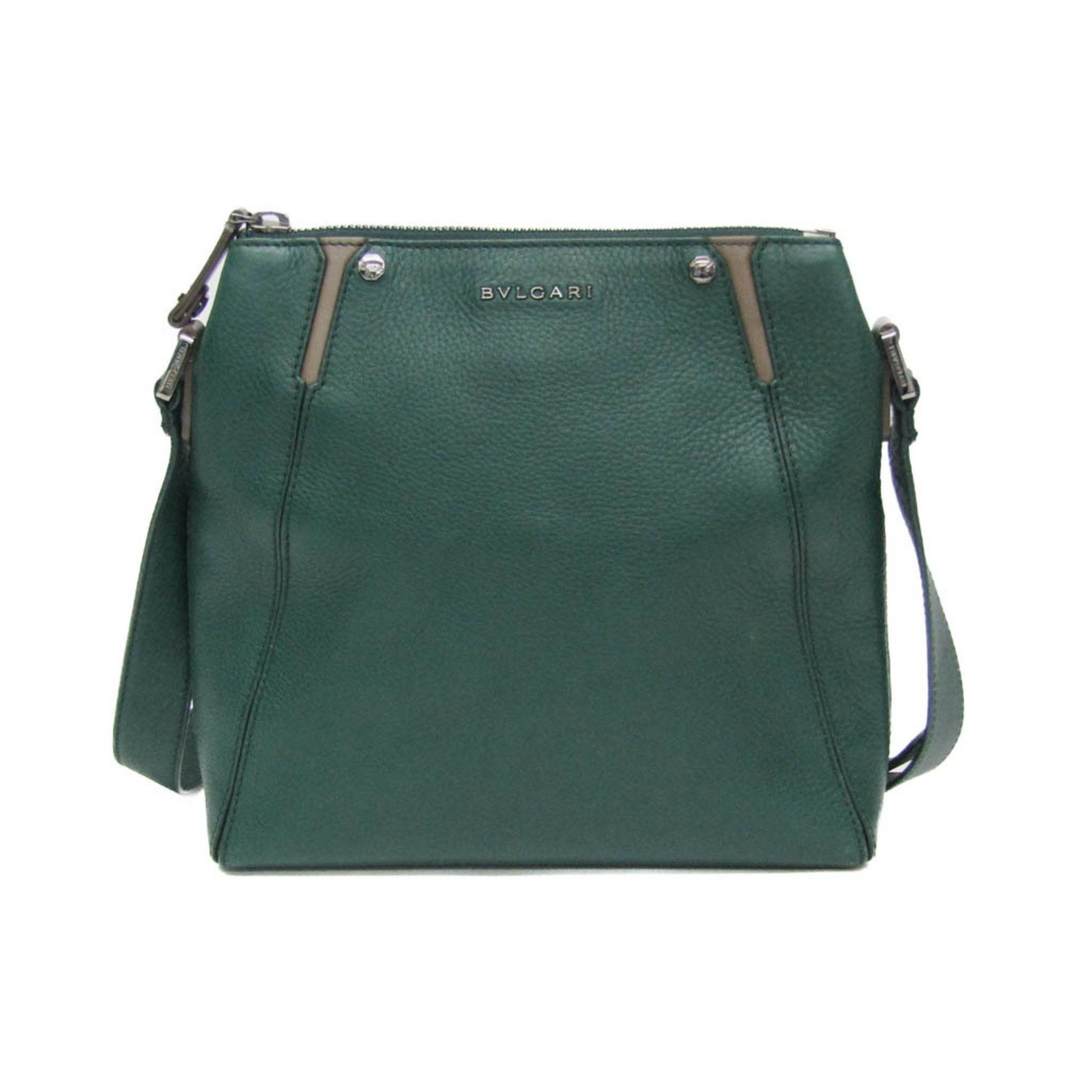 Bvlgari Bvlgari Octo Crossbody Bag Men,Women Leather Shoulder Bag Green Size ONE SIZE - 1 Thumbnail