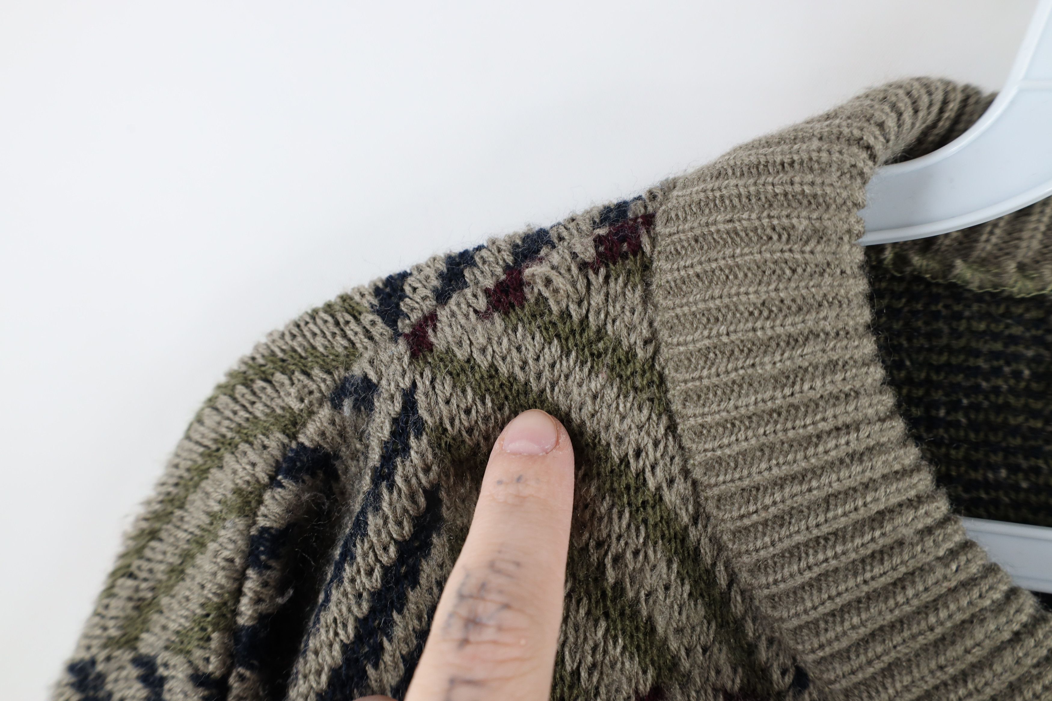 Vintage Vintage 90s Coogi Style Checkered Knit Cosby Dad Sweater Size US XL / EU 56 / 4 - 4 Thumbnail