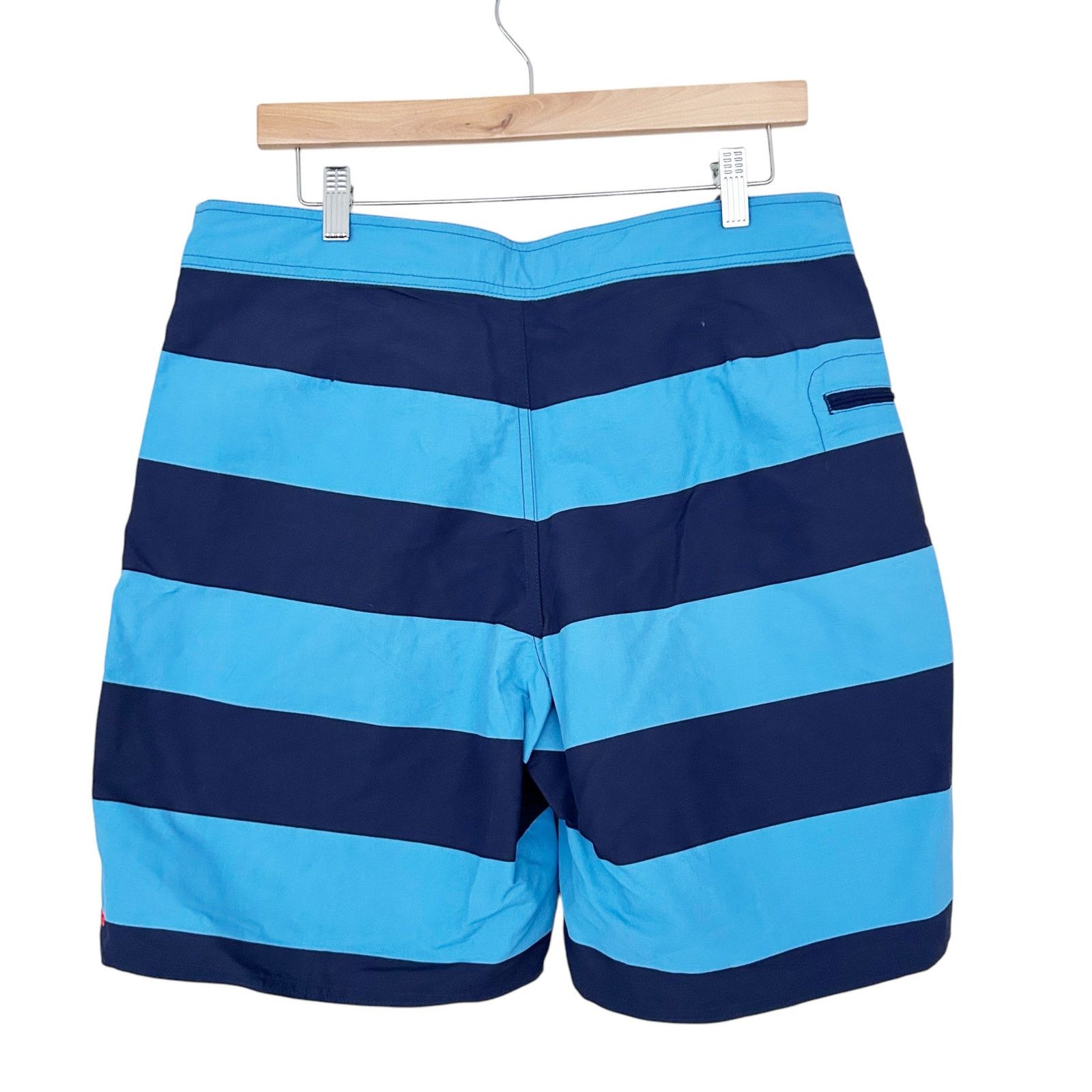 Patagonia Patagonia Blue Striped Board Shorts Bathing Suit Sz 33 Size US 33 - 6 Thumbnail