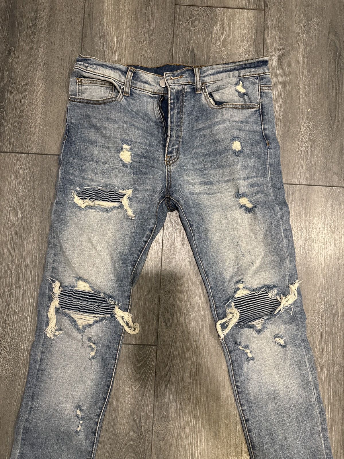 MNML Biker denim jeans Size US 34 / EU 50 - 4 Thumbnail