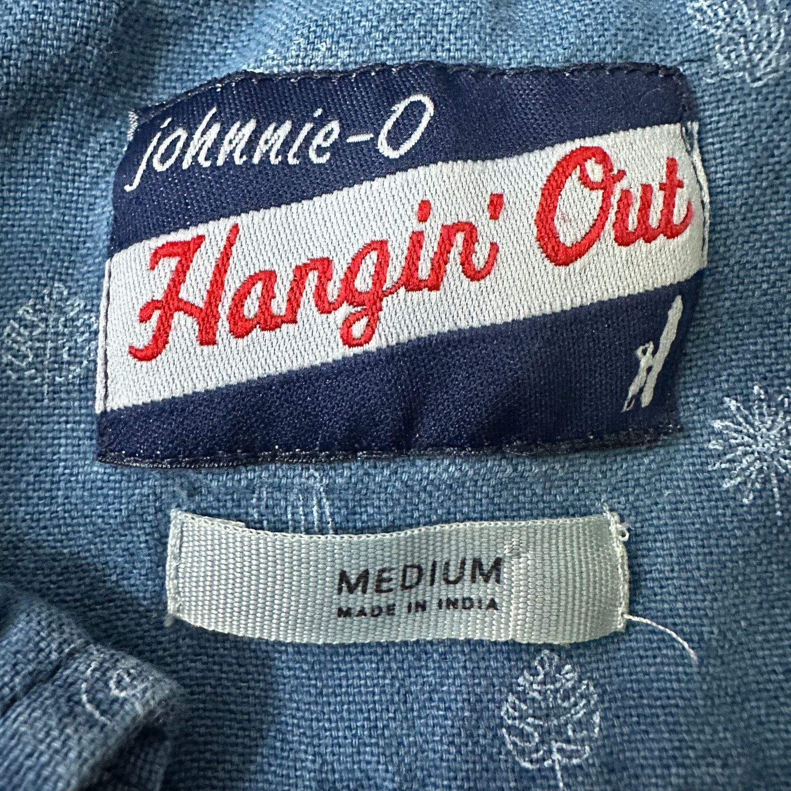 Other Johnnie-O Hangin Out Shirt Men’s M Indigo Blue Button Down Size US M / EU 48-50 / 2 - 6 Thumbnail