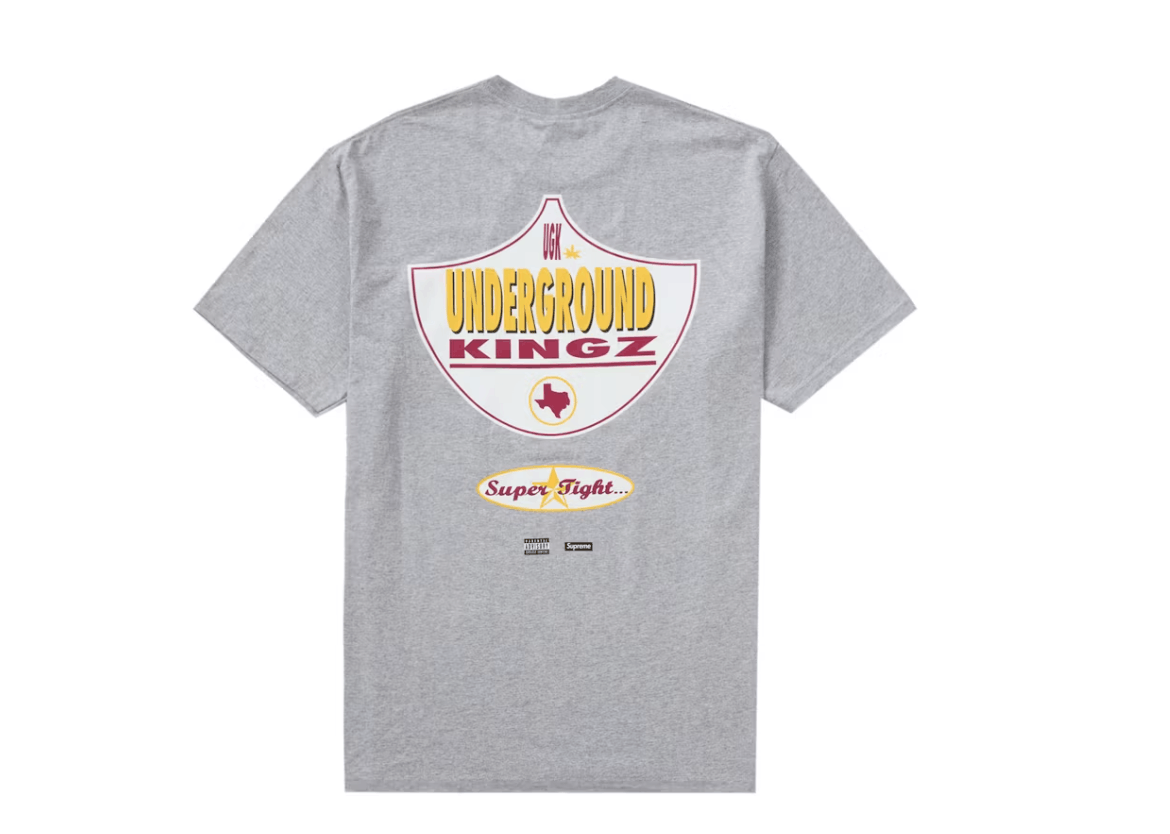 Supreme Supreme UGK Super Tight Tee Heather Grey Size M Size US M / EU 48-50 / 2 - 1 Thumbnail