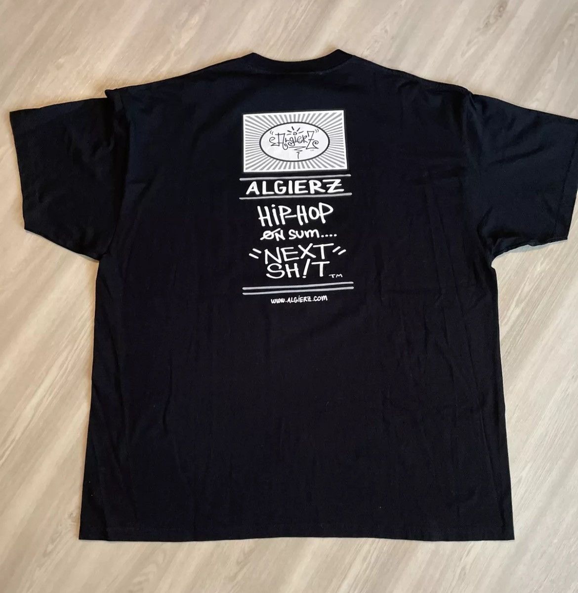 Hypebeast × Rap Tees × Vintage Vintage Algierz rap tee Essays Are The Best Connects Sz 4XL Size US XXL / EU 58 / 5 - 4 Thumbnail