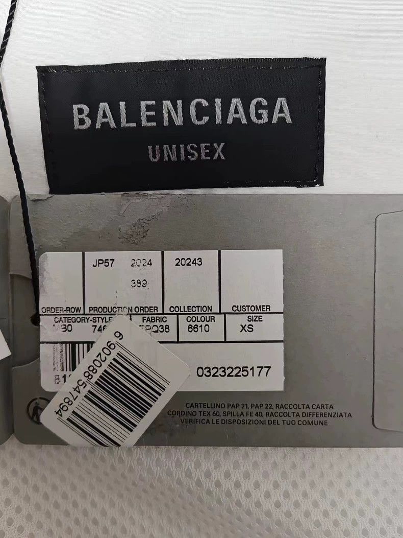 Balenciaga Balenciaga 24fw 3B white and red color blocked sports jacke Size US XS / EU 42 / 0 - 4 Thumbnail