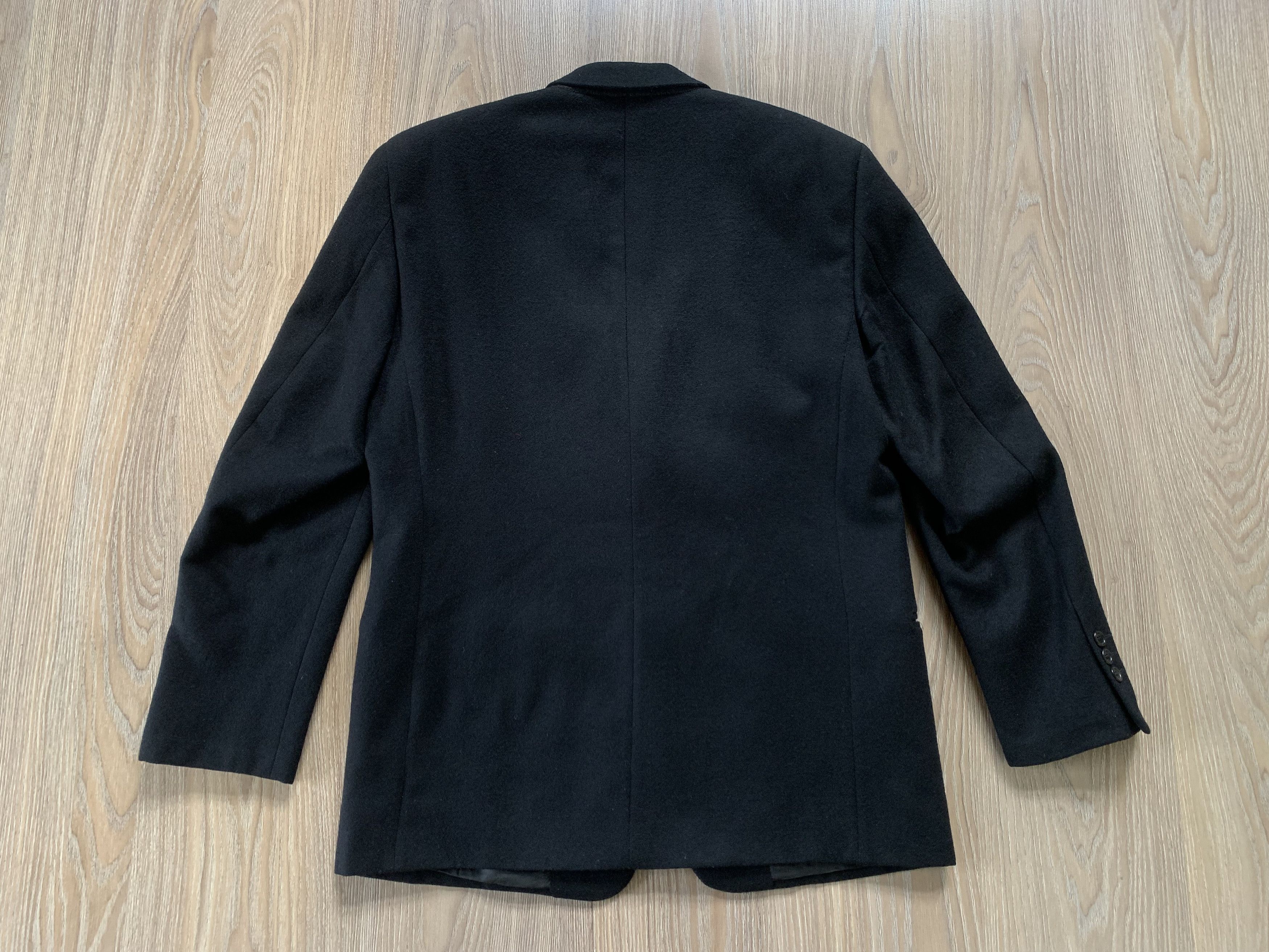 Other Mens Max Mara Vintage Cashmere Wool Black Coat Size US L / EU 52-54 / 3 - 3 Thumbnail