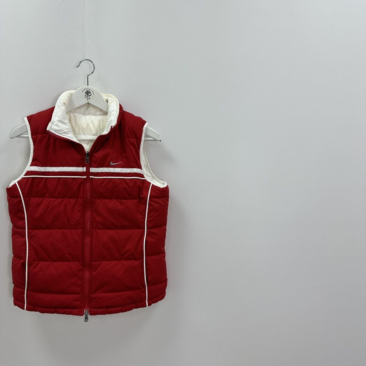 Vintage Vintage 00s Nike Embroidered puffer reversible vest y2k rare Size M / US 6-8 / IT 42-44 - 3 Thumbnail