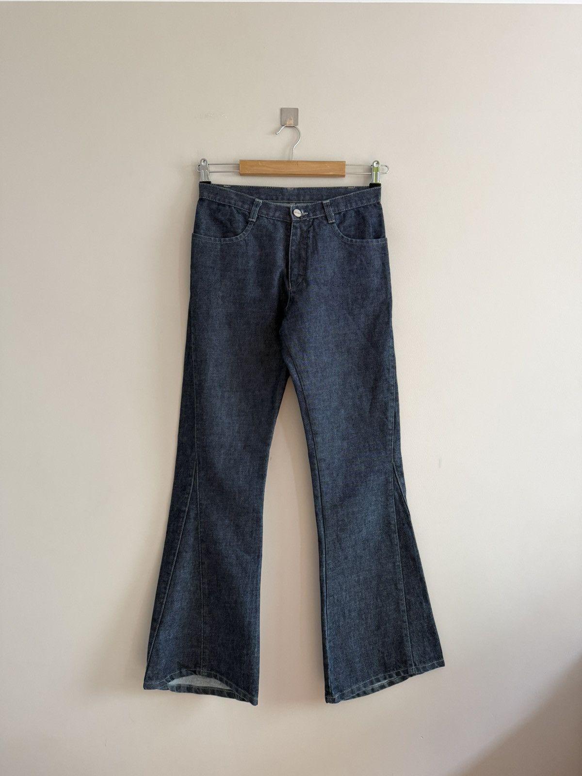 Vintage Vintage Japanese Style Washed Flared Avant Garde Pants Jeans Size 28" / US 6 / IT 42 - 4 Thumbnail