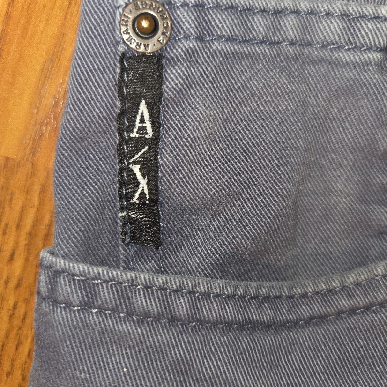 Armani Exchange Armani Exchange Dark Gray Denim Jeans - Men's Size 13 Size US 28 / EU 44 - 7 Thumbnail