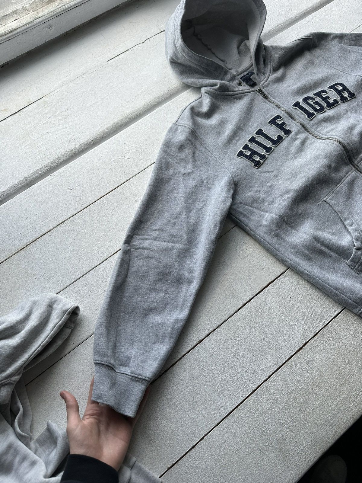 Tommy Hilfiger × Vintage 🚨TOMMY HILFIGER BOXY BIG LOGO ZIP HOODIE SWEATSHIRT MENS Y2k Size US M / EU 48-50 / 2 - 3 Thumbnail