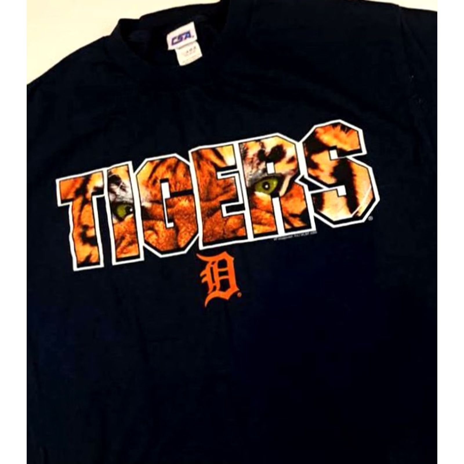 Vintage T-Shirt CSA DetroiTigers Baseball Tiger Black size Large Size US L / EU 52-54 / 3 - 2 Thumbnail